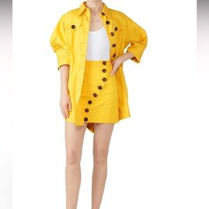 Acler Yellow Skirt